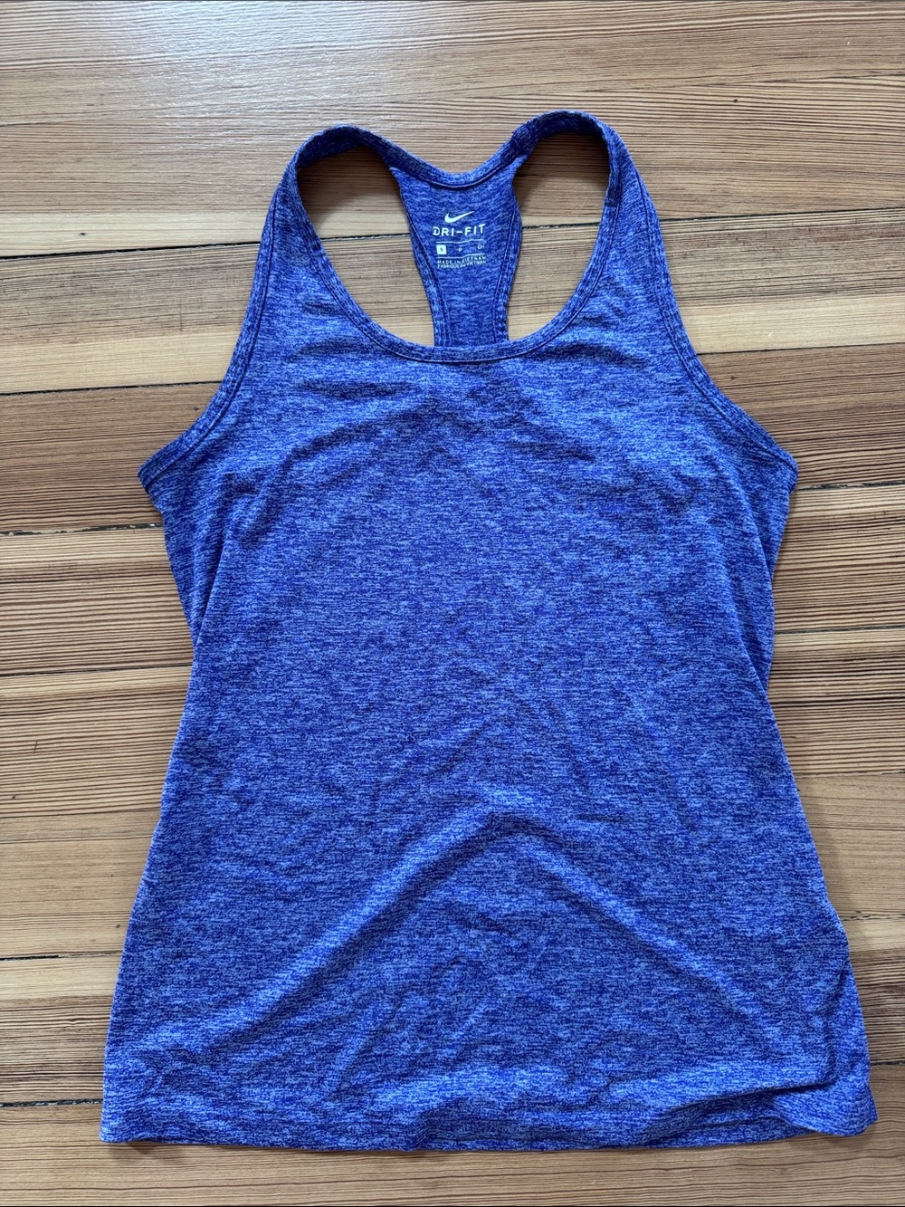 Nike Women's Heathered Purple Racerback Tank Top